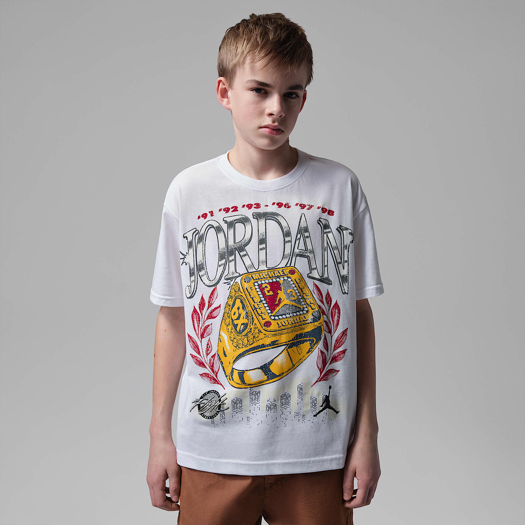 Jordan Big Kids' Skyline Rings T-Shirt. Nike.com